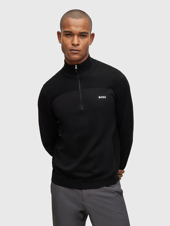 Sweater with zip  - 1