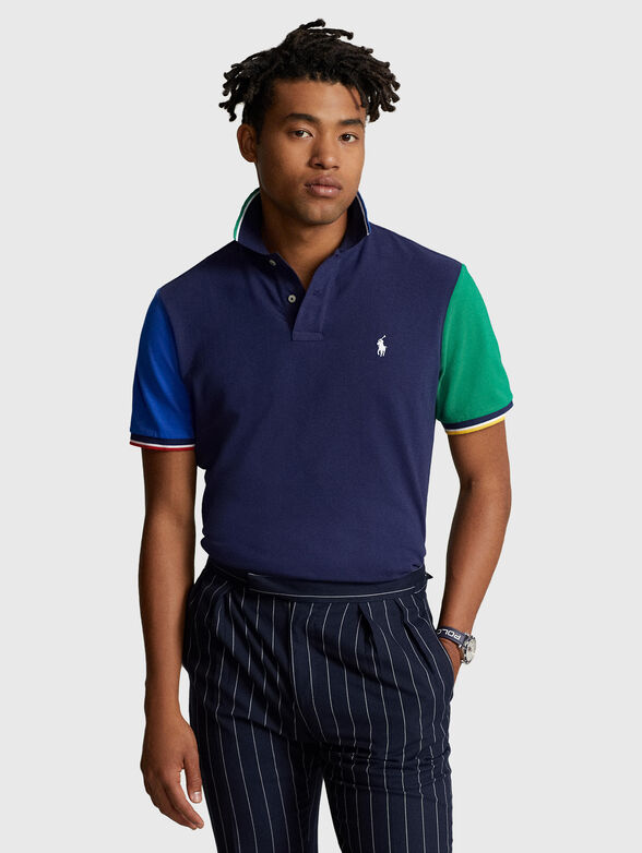 Polo shirt with contrast sleeves - 1