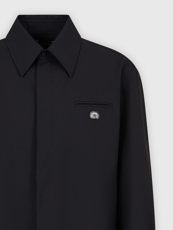 Black cotton shirt - 2