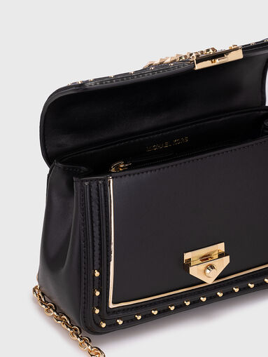 SOHO leather bag with gold studs - 4