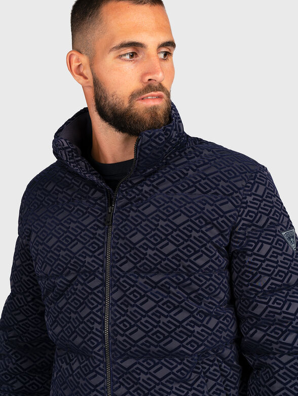  Down jacket with monogram print  - 5