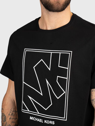 T-shirt with contrast logo print - 4