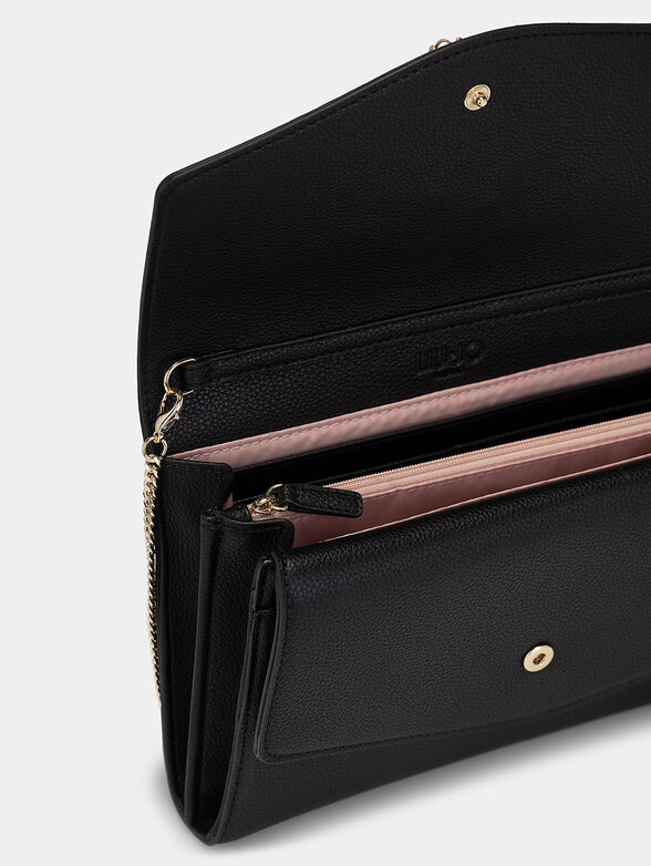 Clutch bag with logo detail and pendant - 5