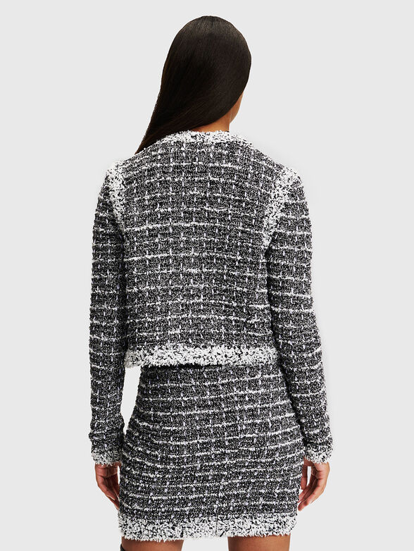 Blazer in boucle with contrast detail - 3