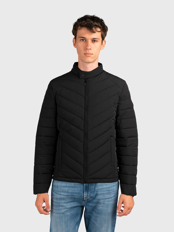Padded jacket with quilted effect - 0