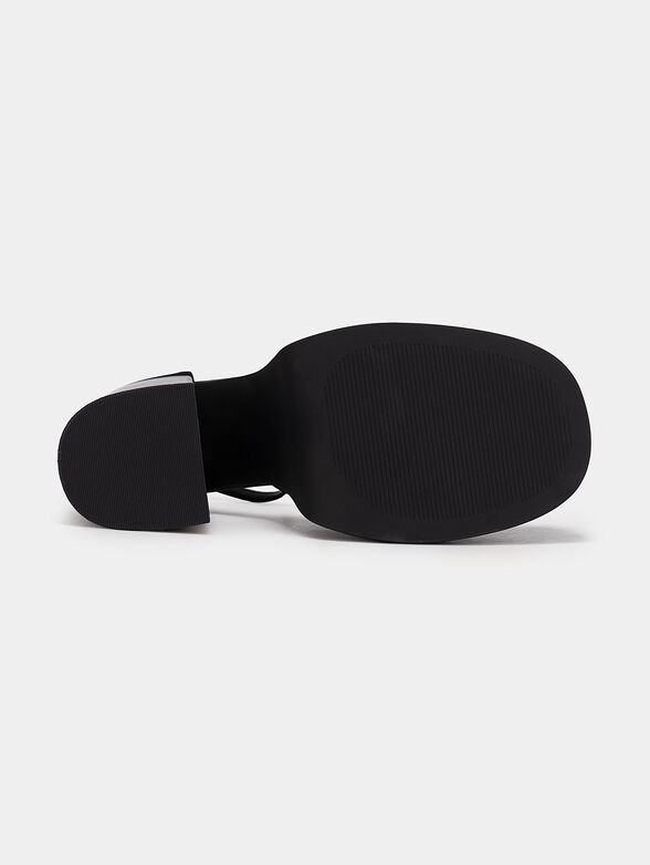 CHARLIZE black satin sandals - 6