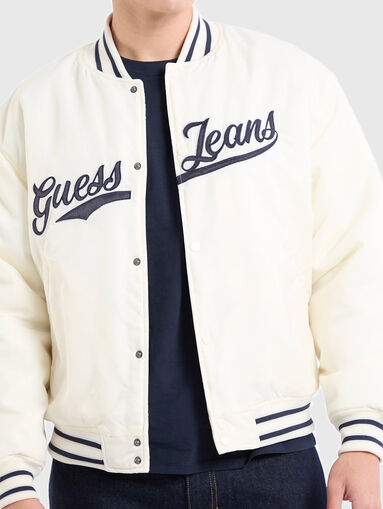 Bomber jacket with logo embroidery - 4