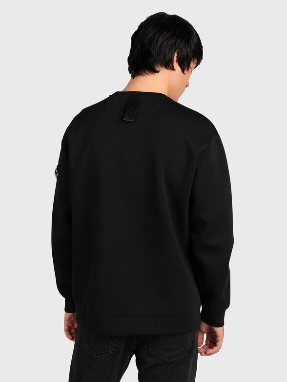 Black sweatshirt with metal accents - 3