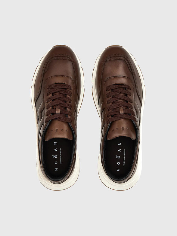 Brown leather shoes - 5