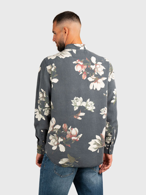 Long sleeve shirt with floral print - 2