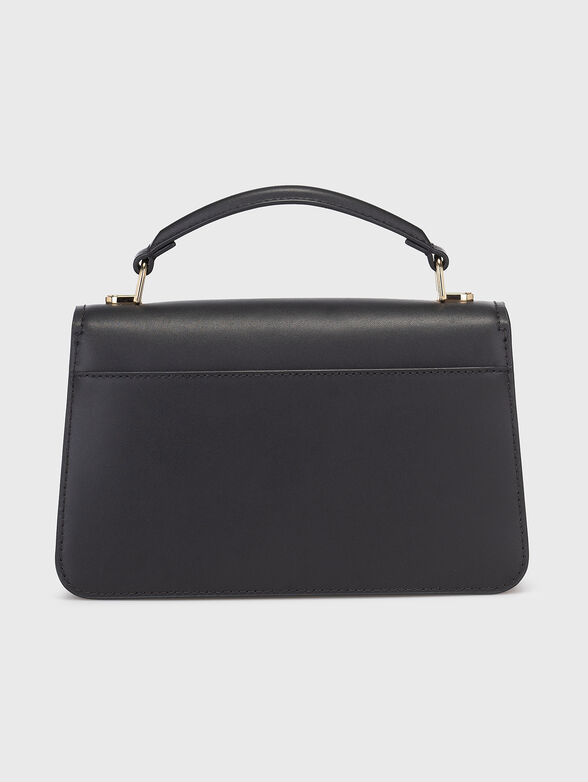 Leather crossbody bag with logo accent - 3