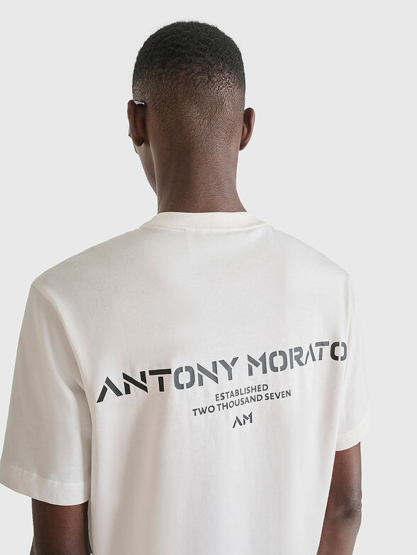 Cotton T-shirt with print - 4