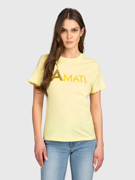 Cotton T-shirt with a logo accent