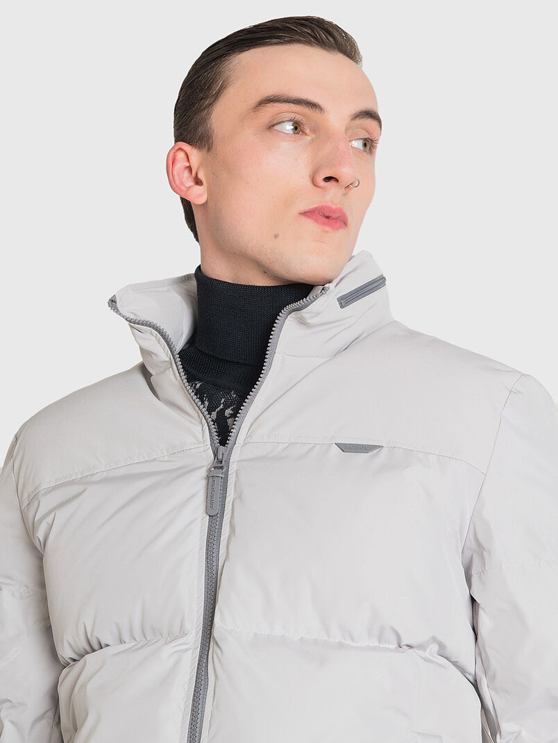 Grey puffer jacket  - 3