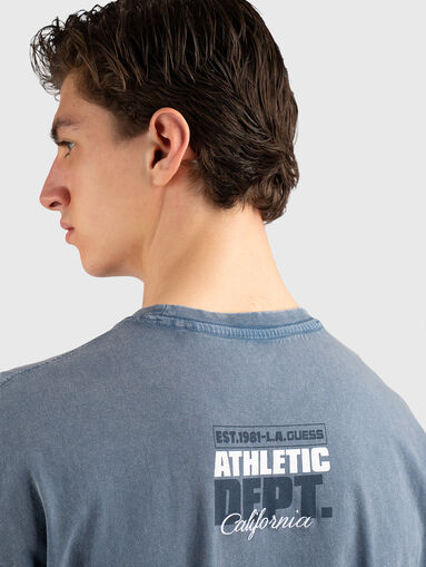 Cotton T-shirt with accent back - 3