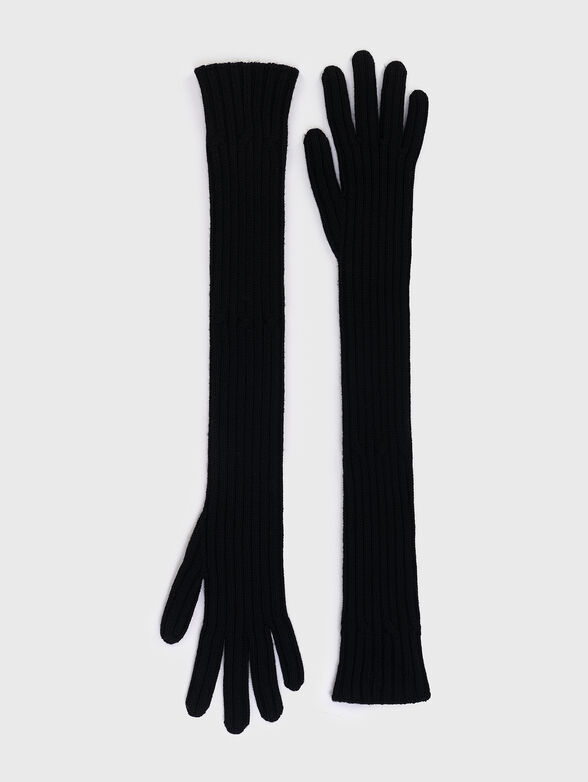 Long knitted gloves - 0