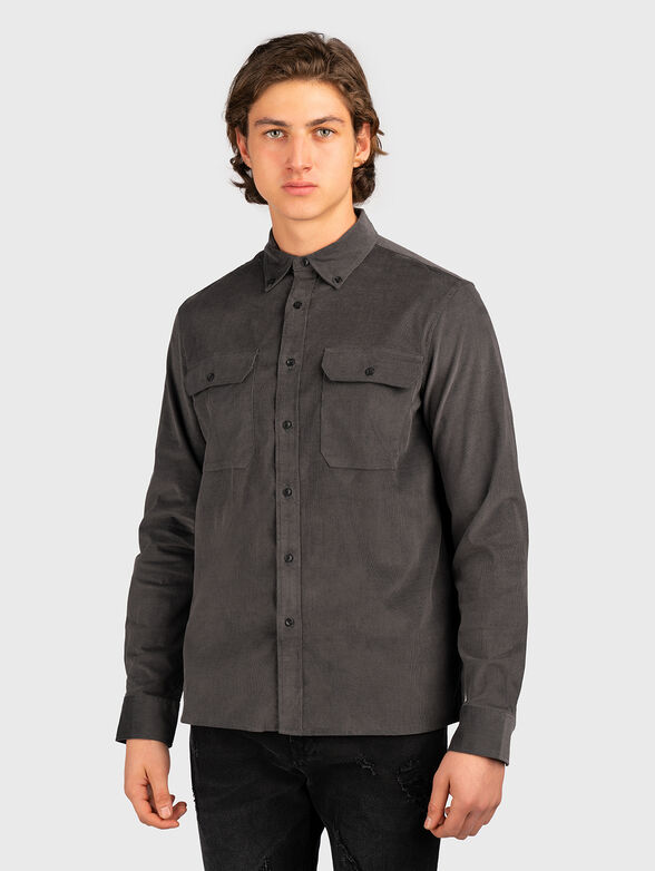 Ripped grey shirt - 1