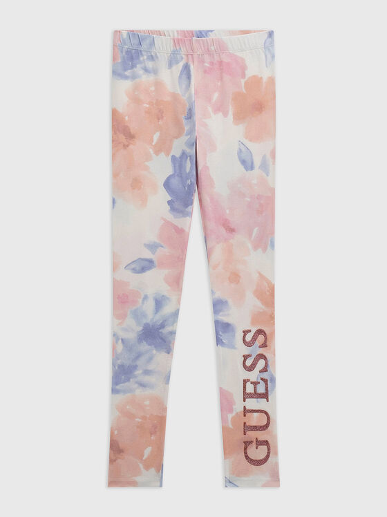 Floral print leggings - 1