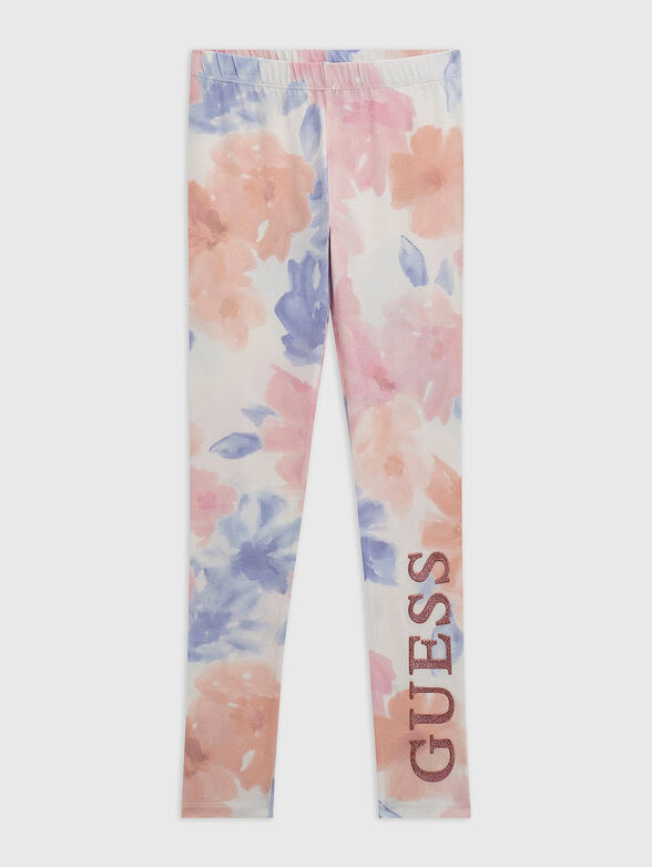 Floral print leggings - 1