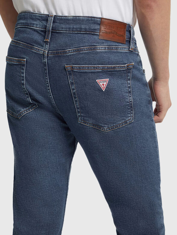 Skinny jeans in blue color - 4