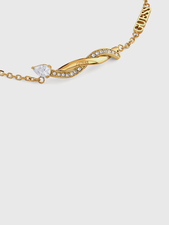 TWIST bracelet with rhinestones - 2