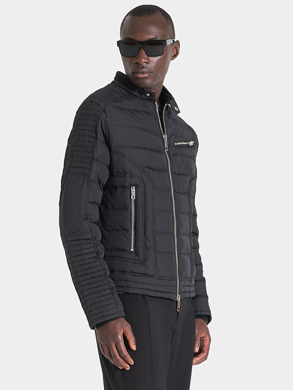 Padded jacket with accent zips - 4