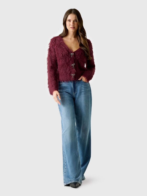 TOMIKO bow button cardigan - 2