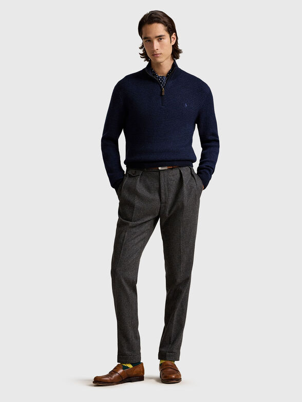 Wool sweater with zip - 2