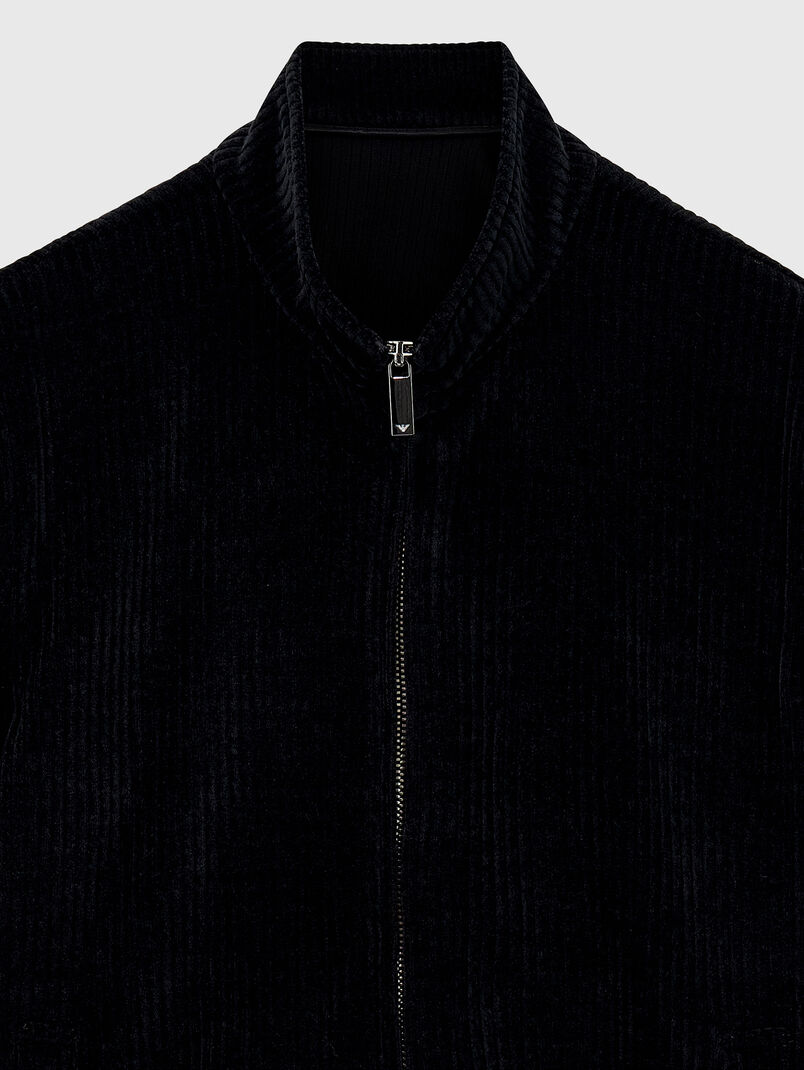 Black velvet jacket - 3