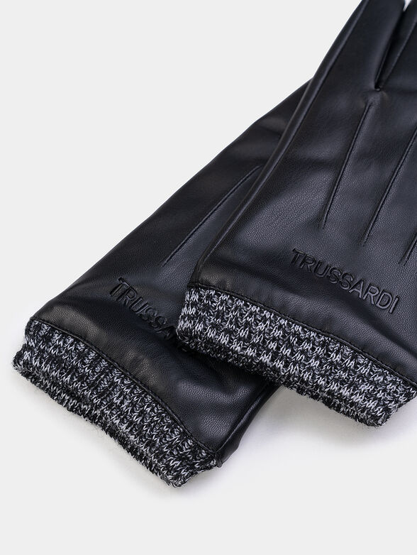 Faux leather gloves - 2