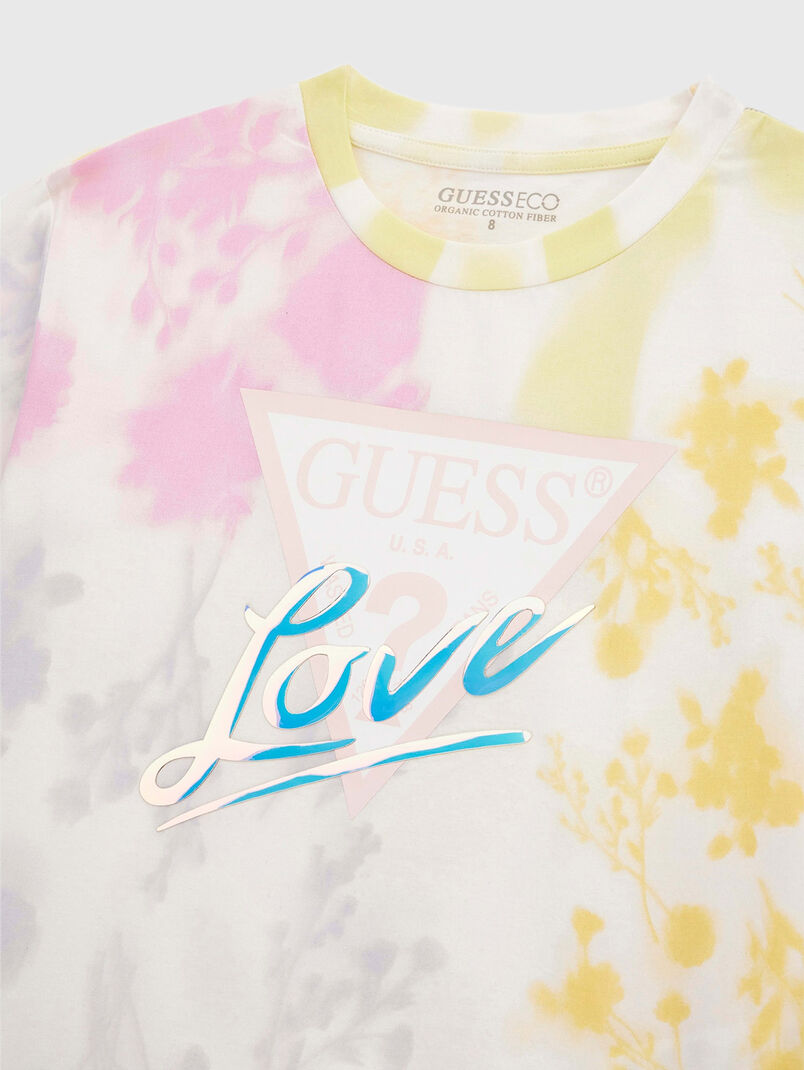 Multicolour T-shirt with logo print - 3