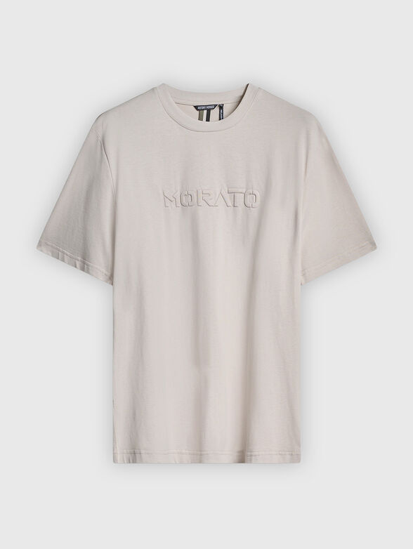 Embossed logo cotton T-shirt - 1