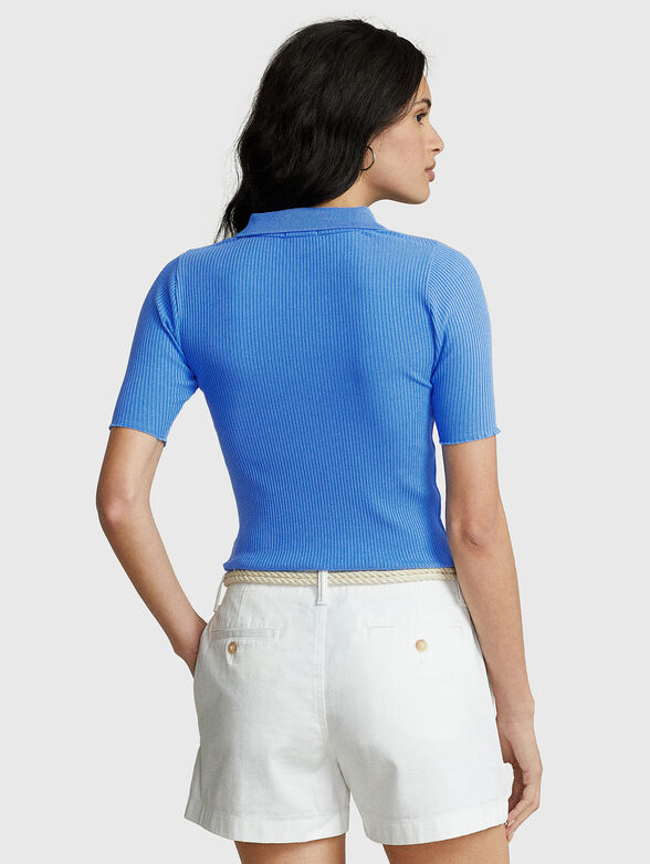 Polo-shirt in elasticated rips - 3