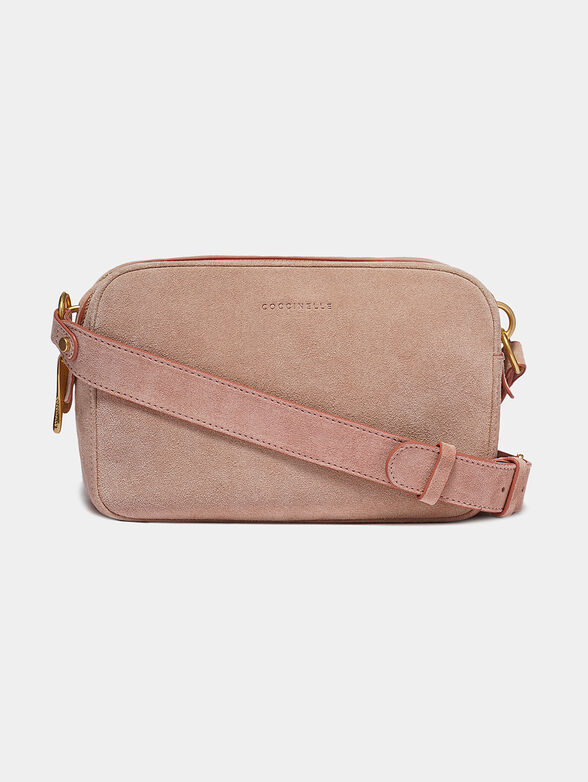 ALPHA Suede bag in pink - 1