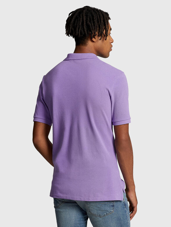 Cotton Polo-shirt with logo accent - 3