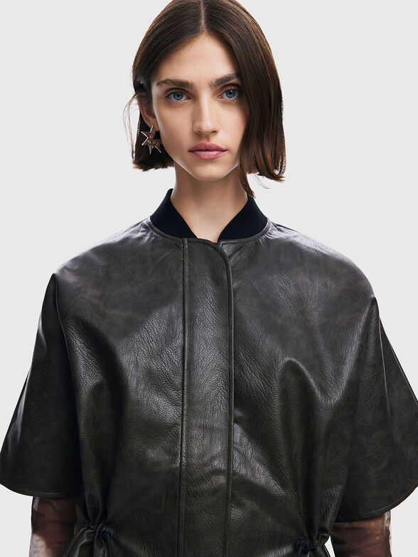 Poncho from eco leather - 4