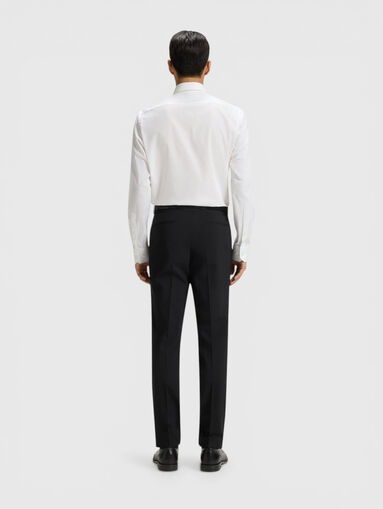 White cotton-blend shirt - 3