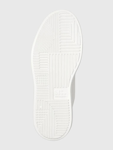 White leather sneakers with black detail - 4