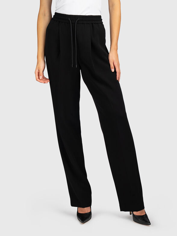 Black pleated pants - 1