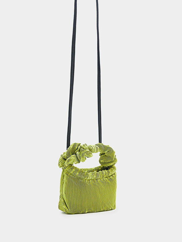 Pleated bag in green color - 3