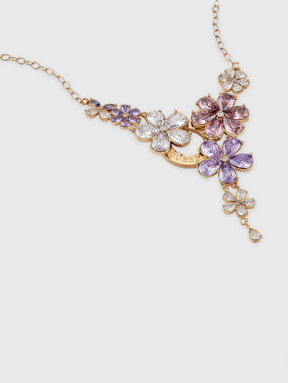 LILY necklace with rhinestones - 2