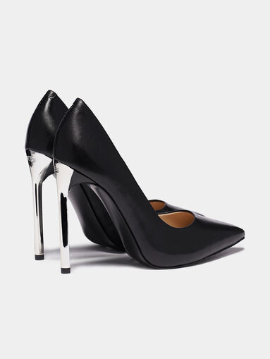 EDMA Black leather pumps - 3