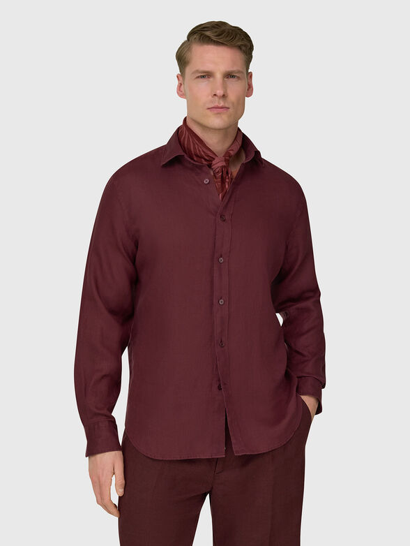 Long-sleeved linen shirt  - 1