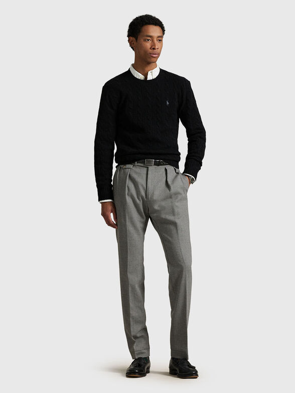 Wool and cashmere crew neck sweater - 2