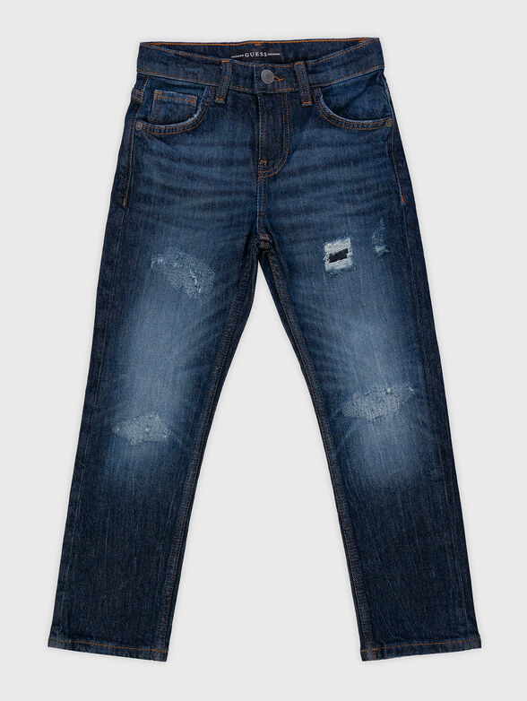 Jeans with bleached effect - 0