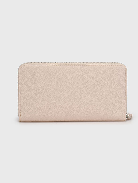 Wallet with grained texture and logo - 2