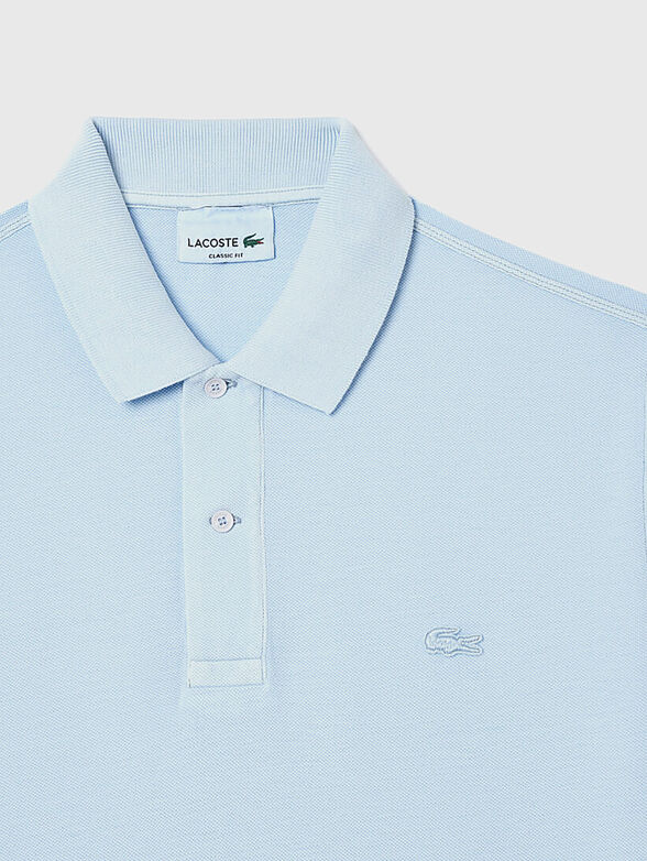 Unisex polo-shirt in blue colour - 2