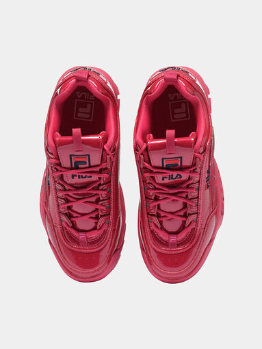 DISRUPTOR P Patent look black sneakers - 5