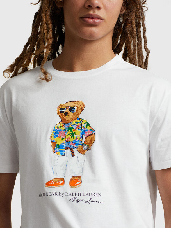 Cotton T-shirt with Polo Bear accent - 4