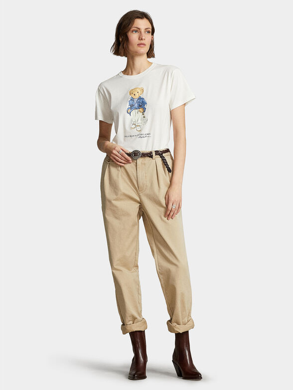 T-shirt with Polo Bear motif in ecru color - 2